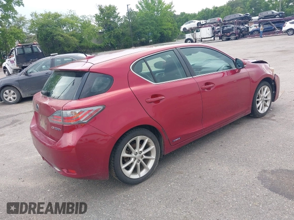 2011 Lexus CT 200h z VIN JTHKD5BH6B2027223, wystawiony jako IAAI lot #42198313 z przebiegiem 161 728 mil mil oraz . Historia ofert i sprzedaży dostępna na DreamBid. Obrazek 4.