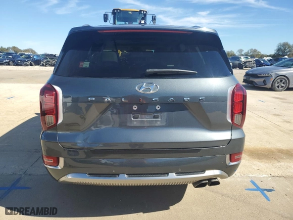 2022 Hyundai Palisade Calligraphy with VIN KM8R74HE9NU392255, listed as a Copart auction lot 79751784 with 48,512 mi miles and Salvage Title. Bid and sale history available at carsss.com. Image 6.
