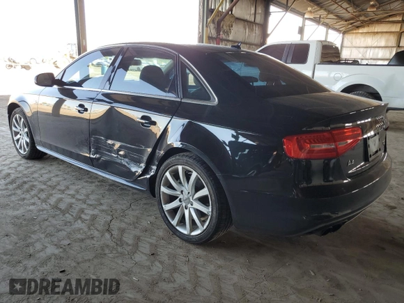 2014 Audi A4 Premium with VIN WAUBFAFL1EN025074, listed as a Copart auction lot 51700855 with 104,662 mi miles and Salvage Title. Bid and sale history available at carsss.com. Image 2.