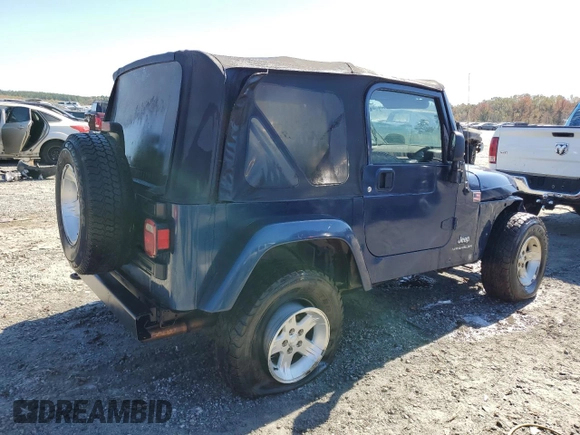 2005 Jeep Wrangler X with VIN 1J4FA39S75P374255, listed as a Copart auction lot 51298675 with Not provided miles and Salvage title. Bid and sale history available at DreamBid. Image 3.