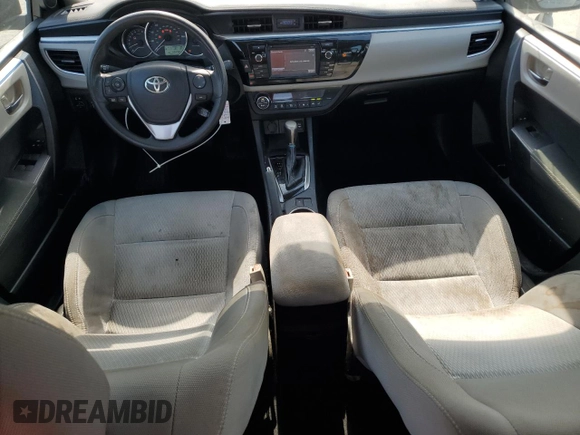2016 Toyota Corolla L with VIN 2T1BURHE1GC744479, listed as a Copart auction lot 58803315 with 45,472 mi miles and Salvage title. Bid and sale history available at DreamBid. Image 8.