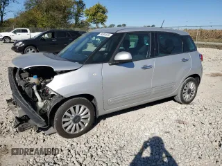 2014 FIAT 500L Easy with VIN ZFBCFABH0EZ015043, listed as a Copart auction lot 74581874 with 80,639 mi miles and Salvage Title. Bid and sale history available at carsss.com. Image 1.