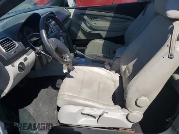 2008 Volkswagen Eos Turbo with VIN WVWBA71F38V030318, listed as a Copart auction lot 53055455 with 143,080 mi miles and Salvage Title. Bid and sale history available at DreamBid. Image 7.