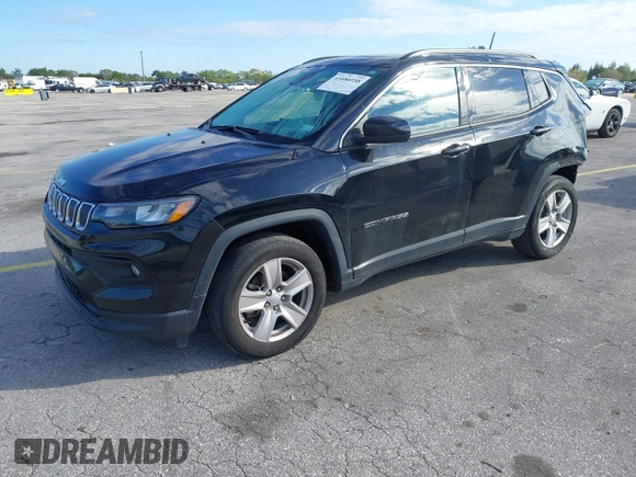 2022 Jeep Compass Latitude with VIN 3C4NJCBB6NT229344, listed as a IAAI auction lot 41686958 with 40,696 mi miles and . Bid and sale history available at carsss.com. Image 18.