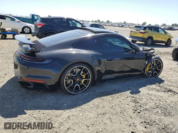 2022 Porsche 911 Turbo S z VIN WP0AD2A91NS255804, wystawiony jako Copart lot #56250395 z przebiegiem 5 193 mil mil oraz Szkoda całkowita • Salvage title. Historia ofert i sprzedaży dostępna na DreamBid. Obrazek 3.
