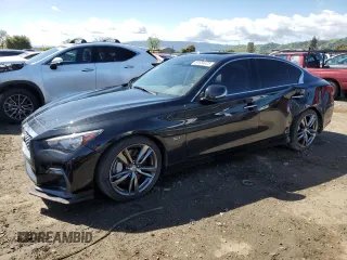 2019 Infiniti Q50 3.0t LUXE with VIN JN1EV7AP4KM519031, listed as a Copart auction lot 51684325 with 49,528 mi miles and Salvage Title. Bid and sale history available at carsss.com. Image 1.