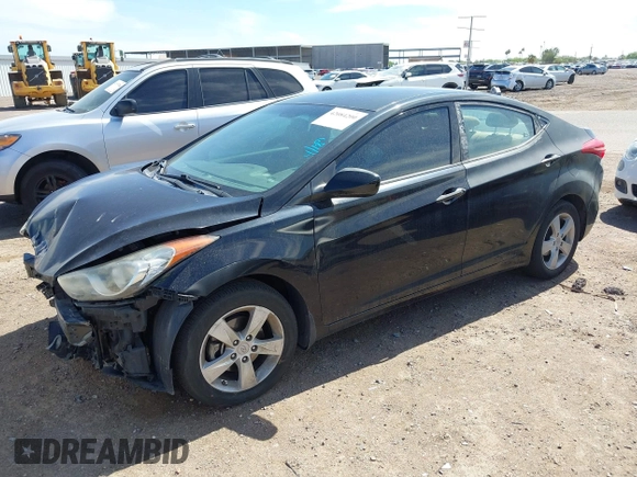 2013 Hyundai Elantra Limited with VIN KMHDH4AE6DU920835, listed as a IAAI auction lot 42084200 with 130,813 mi miles. Bid and sale history available at carsss.com. Image 2.