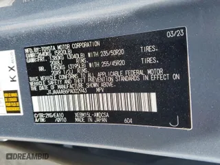 2023 Lexus RZ with VIN JTJAAAAB6PA002943, listed as a Copart auction lot 60852184 with 3,760 mi miles and Salvage Title. Bid and sale history available at carsss.com. Image 12.