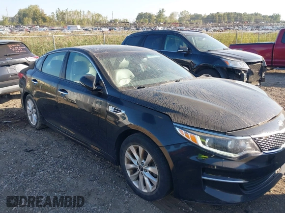 2016 Kia Optima EX with VIN 5XXGU4L39GG054891, listed as a IAAI auction lot 40325310 with 112,457 mi miles and . Bid and sale history available at DreamBid. Image 1.