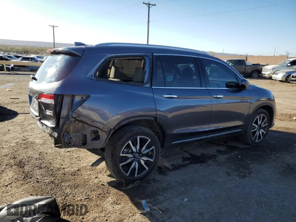 2019 Honda Pilot Touring 7-Passenger with VIN 5FNYF6H61KB060421, listed as a Copart auction lot 49460295 with 41,362 mi miles and Salvage Title. Bid and sale history available at DreamBid. Image 3.