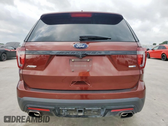 2016 Ford Explorer Sport with VIN 1FM5K8GT6GGC73343, listed as a Copart auction lot 54788645 with 103,097 mi miles and Salvage Title. Bid and sale history available at DreamBid. Image 6.