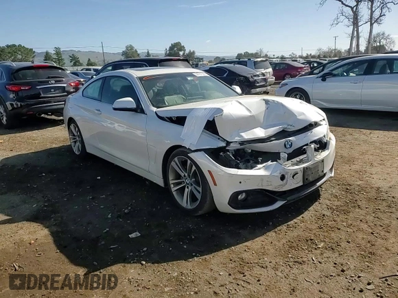 2017 BMW 4 Series 430i with VIN WBA4R7C51HK876483, listed as a Copart auction lot 44781505 with 32,784 mi miles and Salvage Title. Bid and sale history available at DreamBid. Image 14.