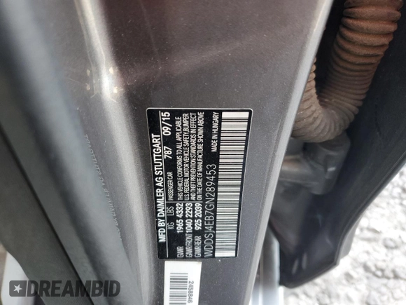 2016 Mercedes-Benz CLA 250 with VIN WDDSJ4EB7GN289453, listed as a Copart auction lot 47941804 with Not Provided miles and . Bid and sale history available at DreamBid. Image 12.