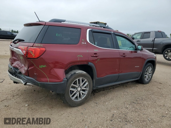2017 GMC Acadia SLE with VIN 1GKKNLLS3HZ262809, listed as a Copart auction lot 55493615 with 83,256 mi miles and Salvage title. Bid and sale history available at DreamBid. Image 3.