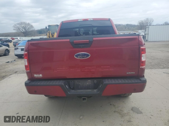 2018 Ford F-150 XL with VIN 1FTEW1EG9JFA21542, listed as a Copart auction lot 54735885 with 135,096 mi miles and Clean Title. Bid and sale history available at carsss.com. Image 6.