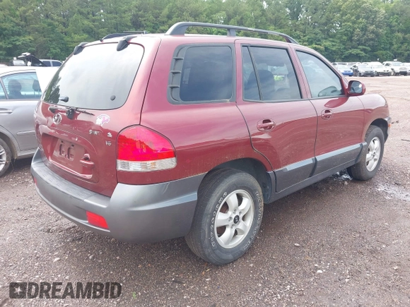 2005 Hyundai Santa Fe GLS with VIN KM8SC13D85U928056, listed as a IAAI auction lot 42366014 with 131,732 mi miles and . Bid and sale history available at DreamBid. Image 4.