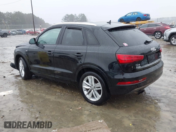 2018 Audi Q3 Premium with VIN WA1ECCFS1JR027495, listed as a IAAI auction lot 41568539 with 91,100 mi miles. Bid and sale history available at carsss.com. Image 3.
