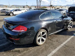 2008 BMW 6 Series 650i with VIN WBAEA53508CV90599, listed as a Copart auction lot 77907544 with 0 mi miles and Salvage Title. Bid and sale history available at carsss.com. Image 3.