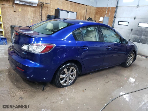 2013 Mazda Mazda3 i Grand Touring with VIN JM1BL1W70D1738276, listed as a Copart auction lot 82847344 with 167,940 mi miles and Clean Title. Bid and sale history available at carsss.com. Image 3.