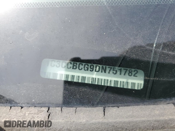 2013 Chrysler 200 Limited with VIN 1C3CCBCG9DN751782, listed as a Copart auction lot 52711945 with Not Provided miles and Salvage Title. Bid and sale history available at DreamBid. Image 12.