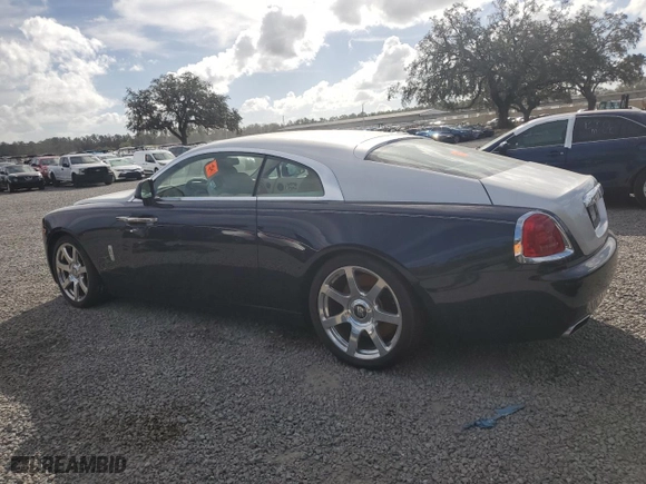 2014 Rolls-Royce Wraith with VIN SCA665C55EUX84597, listed as a Copart auction lot 79843344 with 0 mi miles and Salvage Title. Bid and sale history available at carsss.com. Image 2.
