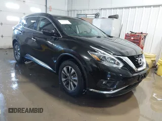 2018 Nissan Murano S with VIN 5N1AZ2MH6JN148045, listed as a IAAI auction lot 41591247 with 60,080 mi miles and . Bid and sale history available at carsss.com. Image 1.