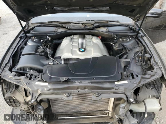 2003 BMW 7 Series 745i with VIN WBAGL63483DP65989, listed as a Copart auction lot 82057064 with 60,735 mi miles and Salvage title. Bid and sale history available at DreamBid. Image 11.