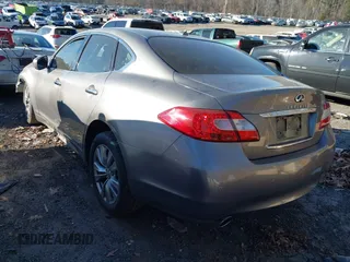 2013 Infiniti M37 with VIN JN1BY1AP3DM511643, listed as a IAAI auction lot 41166670 with Not Provided miles. Bid and sale history available at carsss.com. Image 3.