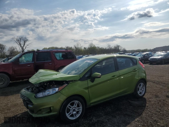 2018 Ford Fiesta SE with VIN 3FADP4EJXJM140597, listed as a Copart auction lot 53717885 with 0 mi miles and Non Repairable. Bid and sale history available at carsss.com. Image 1.