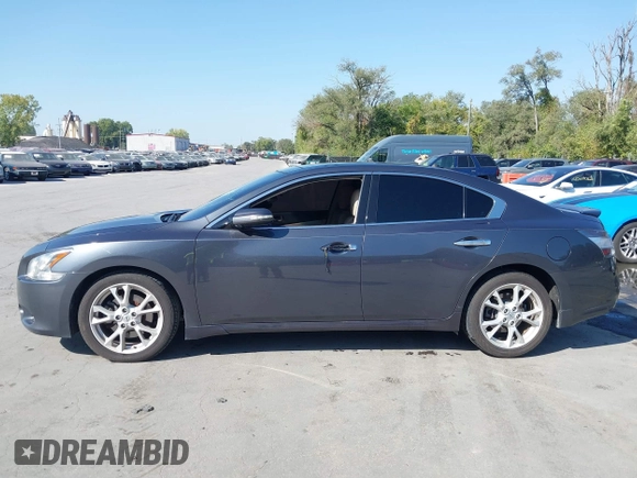 2013 Nissan Maxima SV with VIN 1N4AA5AP9DC807671, listed as a IAAI auction lot 40508617 with 119,647 mi miles and . Bid and sale history available at DreamBid. Image 14.