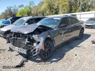 2022 Dodge Charger SXT with VIN 2C3CDXBG7NH141420, listed as a Copart auction lot 48707435 with 52,533 mi miles and Non Repairable. Bid and sale history available at carsss.com. Image 1.