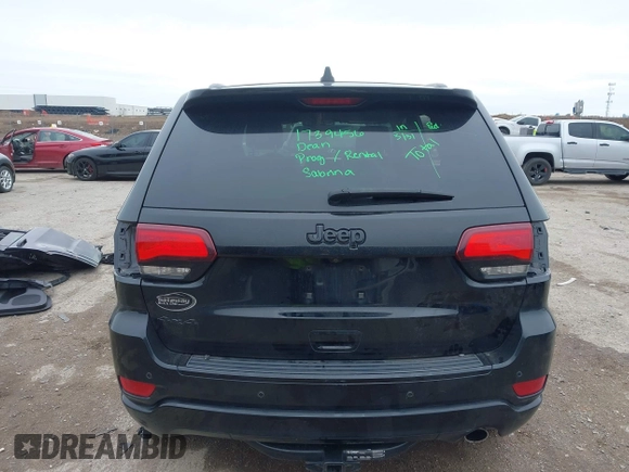 2018 Jeep Grand Cherokee Laredo E with VIN 1C4RJFAG5JC280033, listed as a IAAI auction lot 41953744 with 69,269 mi miles and . Bid and sale history available at DreamBid. Image 17.