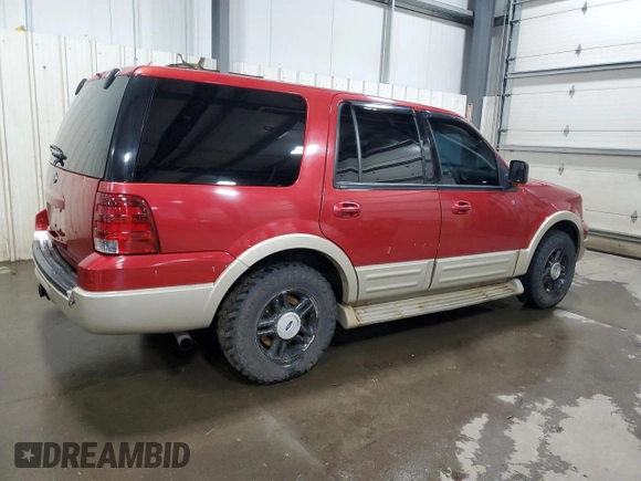 2005 Ford Expedition Eddie Bauer z VIN 1FMFU18505LA32517, wystawiony jako Copart lot #51774225 z przebiegiem 236 079 mil mil oraz Szkoda całkowita • Salvage title. Historia ofert i sprzedaży dostępna na DreamBid. Obrazek 3.
