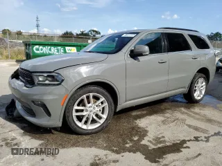 2022 Dodge Durango GT Plus with VIN 1C4RDJDG4NC217291, listed as a Copart auction lot 51595665 with 47,690 mi miles and Clean Title. Bid and sale history available at DreamBid. Image 1.