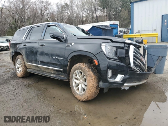 2022 GMC Yukon SLT with VIN 1GKS2BKD4NR350432, listed as a Copart auction lot 45014785 with 0 mi miles and Non Repairable. Bid and sale history available at carsss.com. Image 4.