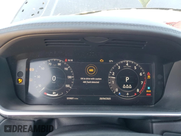 2019 Land Rover Range Rover Sport HSE with VIN SALWR2RV2KA816739, listed as a Copart auction lot 55135655 with 59,681 mi miles and Salvage Title. Bid and sale history available at carsss.com. Image 9.