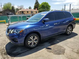 2018 Nissan Pathfinder SL z VIN 5N1DR2MM3JC647696, wystawiony jako Copart lot #57588935 z przebiegiem 67 289 mil mil oraz Szkoda całkowita • Salvage title. Historia ofert i sprzedaży dostępna na DreamBid. Obrazek 1.