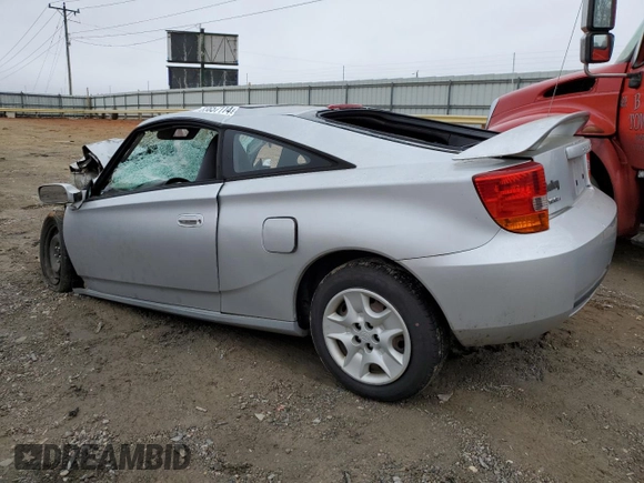 2002 Toyota Celica GT with VIN JTDDR32T320116652, listed as a Copart auction lot 83857114 with 0 mi miles and Salvage Title. Bid and sale history available at carsss.com. Image 2.