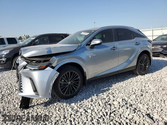 2024 Lexus RX with VIN 2T2BAMBA1RC042761, listed as a Copart auction lot 53048535 with 6,936 mi miles and Salvage Title. Bid and sale history available at carsss.com. Image 1.