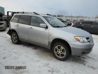 2006 Mitsubishi Outlander LS with VIN JA4LZ31F86U610103, listed as a Copart auction lot 88787405 with 134,345 mi miles and Salvage Title. Bid and sale history available at carsss.com. Image 4.