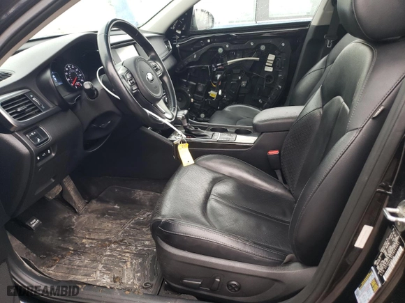 2018 Kia Optima EX with VIN 5XXGU4L3XJG201341, listed as a Copart auction lot 46627355 with 95,617 mi miles and Salvage Title. Bid and sale history available at carsss.com. Image 7.