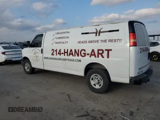 2012 Chevrolet Express Cargo Van with VIN 1GCWGGCA4C1134267, listed as a Copart auction lot 43933135 with 199,207 mi miles and Salvage Title. Bid and sale history available at carsss.com. Image 2.