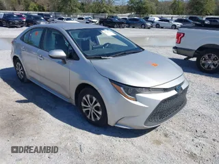 2022 Toyota Corolla Hybrid LE with VIN JTDEAMDE3NJ051851, listed as a IAAI auction lot 41727170 with 81,437 mi miles. Bid and sale history available at carsss.com. Image 1.