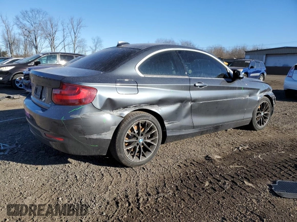 2015 BMW 2 Series 228i xDrive with VIN WBA1F7C57FVX96239, listed as a Copart auction lot 88178475 with 93,127 mi miles and Salvage Title. Bid and sale history available at carsss.com. Image 3.