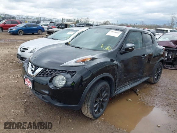 2015 Nissan Juke S with VIN JN8AF5MV4FT557334, listed as a IAAI auction lot 42043582 with 82,509 mi miles and . Bid and sale history available at carsss.com. Image 17.