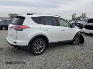 2017 Toyota RAV4 Hybrid Limited with VIN JTMDJREV7HD122608, listed as a Copart auction lot 47960945 with 71,140 mi miles and Salvage Title. Bid and sale history available at carsss.com. Image 3.