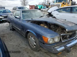 1981 Mercedes-Benz 380 380SL with VIN WDBBA45A1BB004630, listed as a Copart auction lot 87215664 with 8,882 mi miles and Salvage Title. Bid and sale history available at carsss.com. Image 4.