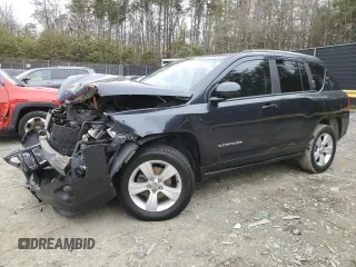 2014 Jeep Compass Latitude with VIN 1C4NJCEB5ED744997, listed as a Copart auction lot 87148424 with 124,408 mi miles and Salvage Title. Bid and sale history available at carsss.com. Image 1.