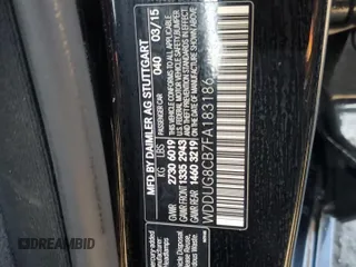 2015 Mercedes-Benz S-Class S 550 with VIN WDDUG8CB7FA183186, listed as a Copart auction lot 48392255 with 125,319 mi miles and Salvage Title. Bid and sale history available at carsss.com. Image 12.