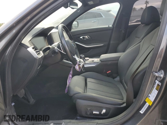2020 BMW 3 Series 330i with VIN 3MW5R1J01L8B05802, listed as a Copart auction lot 52021825 with 86,214 mi miles and Salvage title. Bid and sale history available at DreamBid. Image 7.